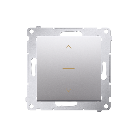 SIMON 54 MODUŁ SREBRNY MAT ŁĄCZNIK ŻALUZJOWY 1-0-2 "STRZAŁKI" ZACISKI SPRĘŻYNOWE 10A 250V