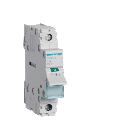 SBN140 ROZŁĄCZNIK IZOLACYJNY 40A 1P 1M 230V AC