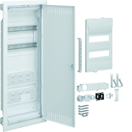 ROZDZIELNIA PLASTIKOWA PT HYBRYDOWA 24M 2X PŁYTA MON IP40 865X335X90 DRZWI PERFOROWANE VOLTA.HYBRID