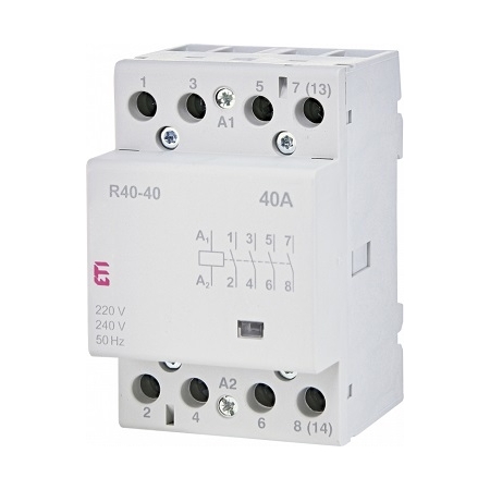 R 40-40 STYCZNIK MODUŁOWY 40A 4P 4Z 3M 230V AC ETICON