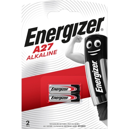 A27 BATERIA SPECJALISTYCZNA ALKALICZNO-MANGANOWA 12V 22MAH FI7.7 H28.0MM BLS.2SZT.
