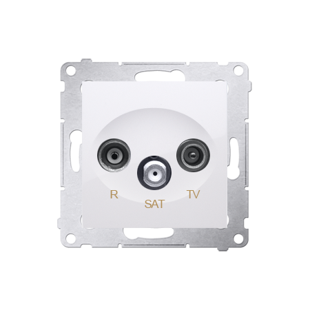 SIMON 54 MODUŁ BIAŁY GNIAZDO RTV-SAT PRZELOTOWE 10DB