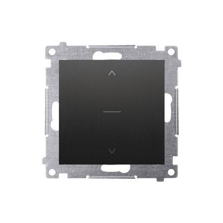 SIMON 54 MODUŁ CZARNY MAT ŁĄCZNIK ŻALUZJOWY 1-0-2 "STRZAŁKI" ZACISKI SPRĘŻYNOWE 10A 250V