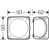 DK 0202 GZ PUSZKA INSTALACYJNA NT 93X93X62 Z DŁAWICAMI MEMBRANOWYMI Z ZACISKAMI 5-BIEG. 2.5MM2 IP66