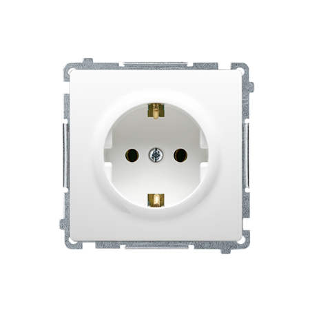 SIMON BASIC MODUŁ BIAŁY GNIAZDO 1X SCHUKO ZACISKI ŚRUBOWE 16A 250V