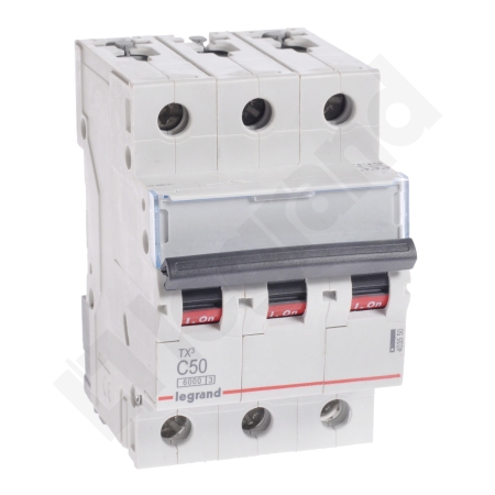 S303 TX3 WYŁĄCZNIK NADPRĄDOWY C 50A 3P 3M 6KA