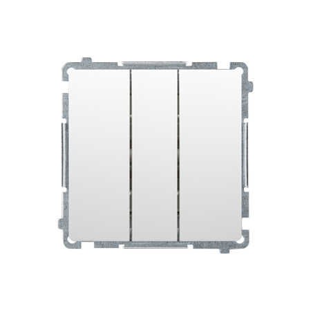 SIMON BASIC MODUŁ BIAŁY ŁĄCZNIK 3X ZACISKI SPRĘŻYNOWE 10AX 250V