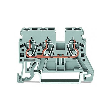 3-PRZEWODOWA ZŁĄCZKA PRZELOTOWA 2,5 MM2, SZARA