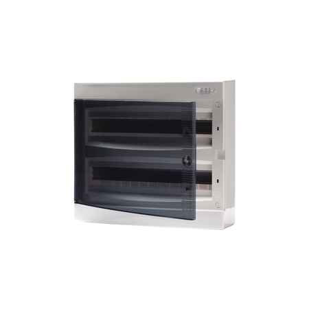 ECT 2X18PT-S ROZDZIELNIA PLASTIKOWA NT 36M 2X 18M N+PE IP40 IK07 361X396X112 DRZWI DYMNE BIAŁY DIDO