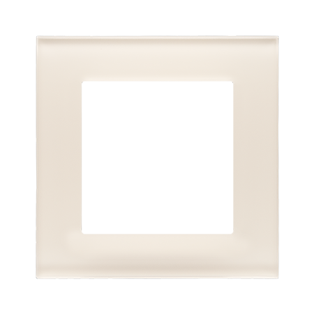 SIMON 55 NATURE KREMOWY RAMKA 1X SZKŁO MROŻONE