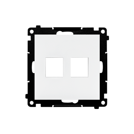 SIMON 55 MODUŁ BIAŁY MAT PŁYTKA DO GNIAZD 2X UAE KEYSTONE PŁASKA