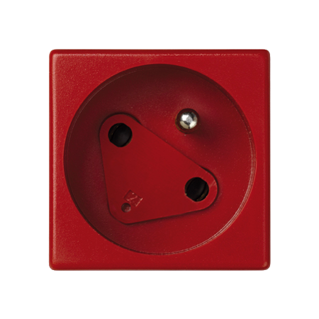 CONNECT M45 CZERWONY GRAFIT GNIAZDO 1X Z/U DATA Z KLUCZEM ZACISKI SPRĘŻYNOWE 16A 230V