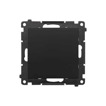 SIMON 55 MODUŁ CZARNY MAT ZAŚLEPKA RAMKI MOCOWANIE ZA POMOCĄ ŁAPEK LUB WKRĘTÓW