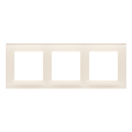 SIMON 55 NATURE KREMOWY RAMKA 3X SZKŁO MROŻONE