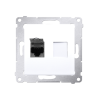 SIMON 54 MODUŁ BIAŁY GNIAZDO KOMPUTEROWE 1X UAE 8 CAT.6 FTP Z OSŁONĄ PRZECIWKURZOWĄ PŁASKIE