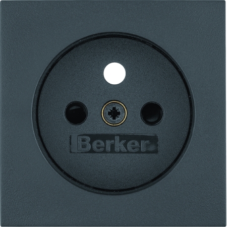 B.X MODUŁ ANTRACYT MAT PŁYTKA DO GNIAZD 1X Z/U Z PRZESŁONAMI ONE PLATFORM