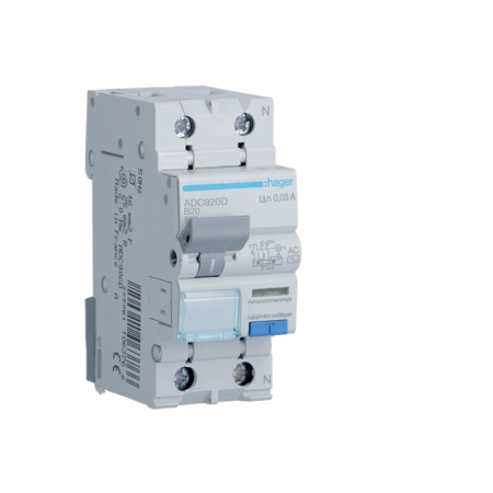 ADC920D B 20A/ 30MA/AC WYŁĄCZNIK RÓŻNICONADPRĄDOWY B 20A 1P+N 2M 30MA AC 6KA
