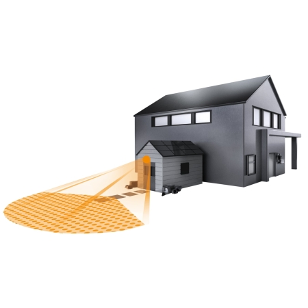 IS 1 C CZARNY CZUJNIK RUCHU NT ŚCIENNY 120ST 10M 8S-35MIN IP54 500W 230V AC