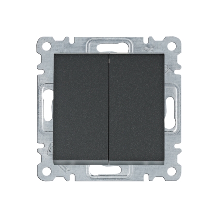 LUMINA SOUL/ INTENSE/ PASSION MODUŁ CZARNY ŁĄCZNIK UNIWERSALNY 2X ZACISKI ŚRUBOWE 10AX 250V