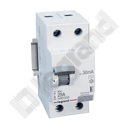 RX3 25A/ 30MA/AC WYŁĄCZNIK RÓŻNICOWY 25A 2P 2M 30MA AC 6KA