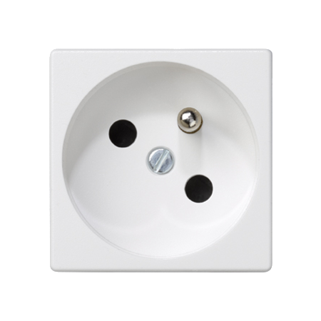 CONNECT M45 CZYSTA BIEL GNIAZDO 2M 1X Z/U 45ST ZACISKI SPRĘŻYNOWE 16A 250V