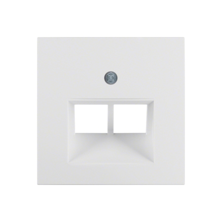 B.KWADRAT MODUŁ BIAŁY PŁYTKA DO GNIAZD 2X UAE SKOŚNA