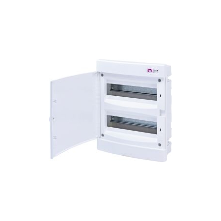 ECM24PO-S ROZDZIELNIA PLASTIKOWA PT 24M 2X 12M N+PE IP40 IK07 336X273X68 DRZWI PEŁNE BIAŁY DIDO