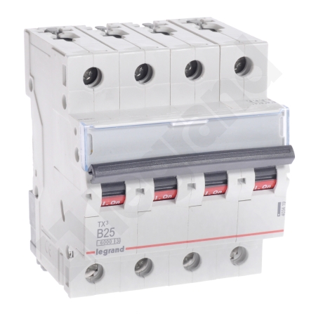 S304 TX3 WYŁĄCZNIK NADPRĄDOWY B 25A 4P 4M 6KA