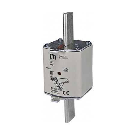 WT-2 NH2 315A GG 500V WKŁADKA TOPIKOWA ZWŁOCZNA BM
