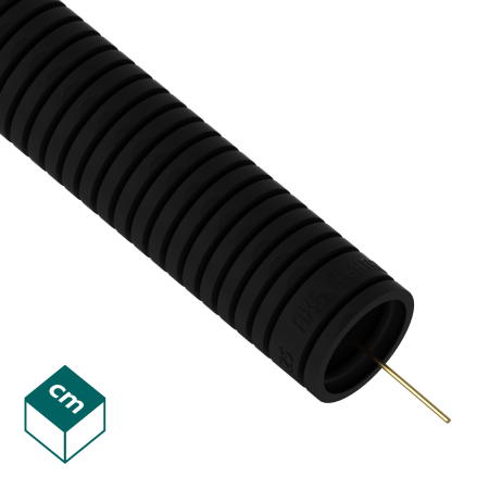 RKGS 25-25 CZARNY RURA KARBOWANA PESZEL PVC-U FI25/19 Z PILOTEM 750N