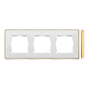 SIMON 82 DETAIL SELECT BIAŁY METAL / PODSTAWA ZŁOTY RAMKA 3X