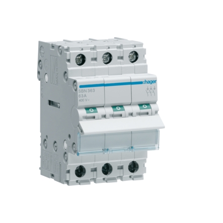 SBN363 ROZŁĄCZNIK IZOLACYJNY 63A 3P 3M 400V AC