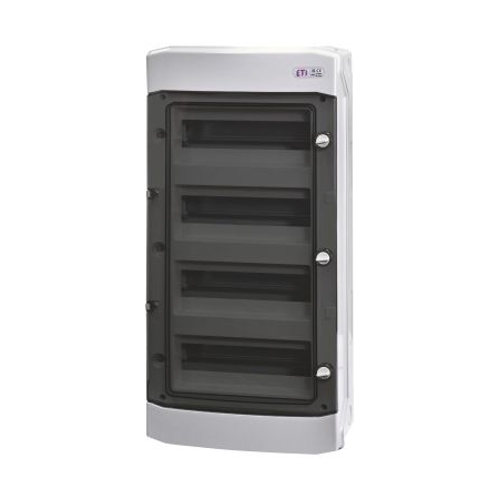 ECH-48PT-S ROZDZIELNIA PLASTIKOWA NT 48M 4X 12M N+PE IP65 IK07 DRZWI DYMNE SZARY DIDO 1500V/DC