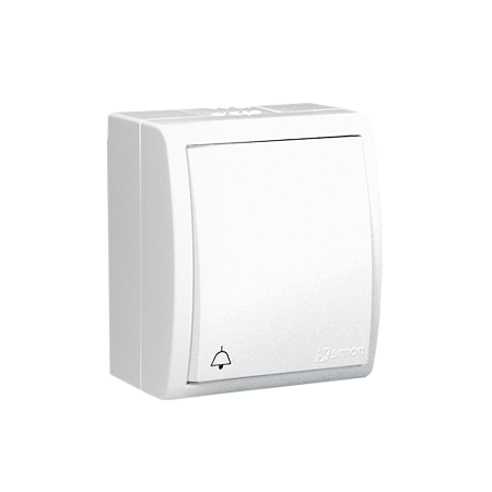 SIMON AQUARIUS BIAŁY PRZYCISK NT "DZWONEK" IP54 ZACISKI ŚRUBOWE 10AX 250V