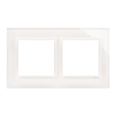 SIMON 54 NATURE BIAŁA PERŁA SZKŁO RAMKA 2X