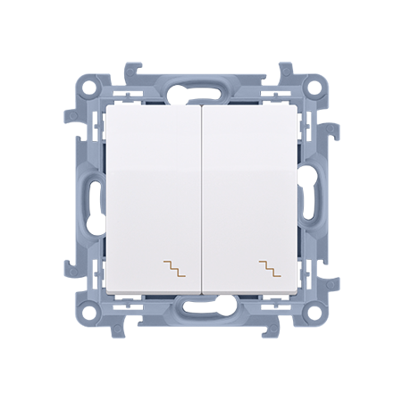 SIMON 10 MODUŁ BIAŁY ŁĄCZNIK UNIWERSALNY 2X ZACISKI ŚRUBOWE 10AX 250V
