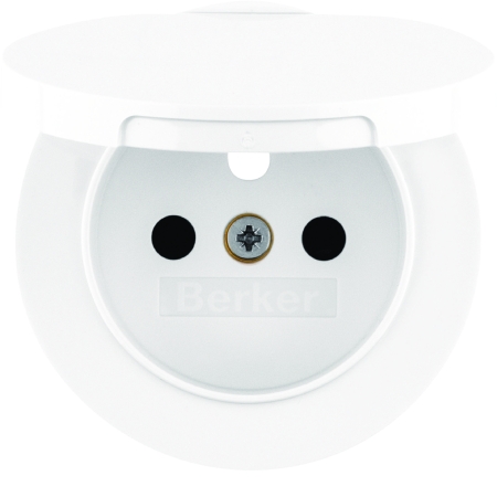 R.1/R.3 MODUŁ BIAŁY PŁYTKA DO GNIAZD 1X Z/U Z KLAPKĄ ONE PLATFORM