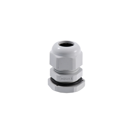 M-20 DŁAWIK KABLOWY METRYCZNY Z NAKRĘTKĄ SZARY  IP 67