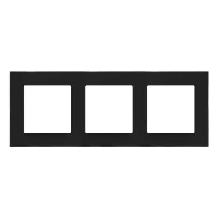 SIMON 55 CZARNY MAT RAMKA 3X LINE