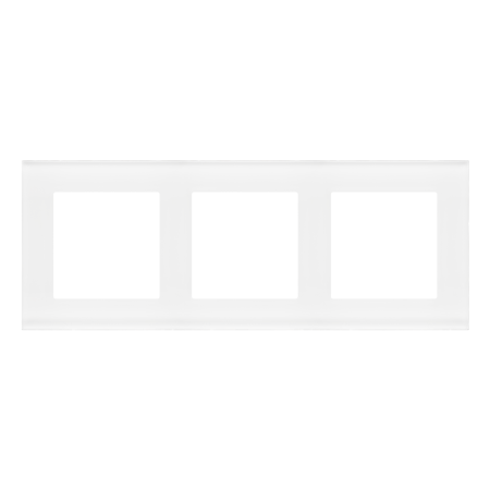 SIMON 55 NATURE BIAŁY RAMKA 3X SZKŁO MROŻONE