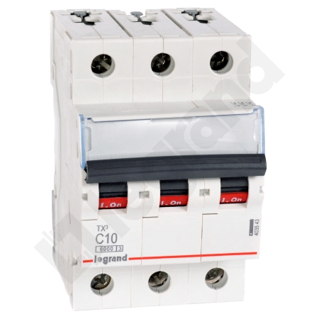 S303 TX3 WYŁĄCZNIK NADPRĄDOWY C 10A 3P 3M 6KA