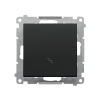 SIMON 55 MODUŁ CZARNY MAT ŁĄCZNIK UNIWERSALNY "SCHODY" ZACISKI SPRĘŻYNOWE 10AX 250V