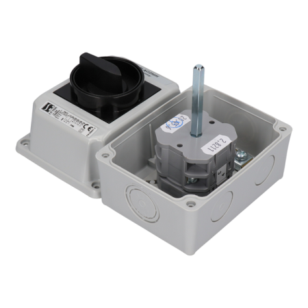 ŁK25R-2.8211\OB2 25A 0-1 3P ŁĄCZNIK KRZYWKOWY 25A 3P OB IP65 NAPĘD CZARNY