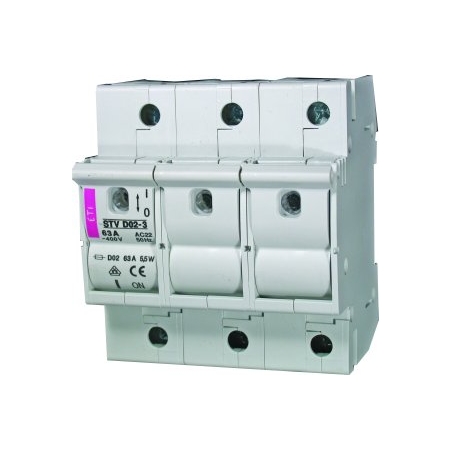 STV D02 ROZŁĄCZNIK BEZPIECZNIKOWY 63A 3P 4.5M D02 230/400V AC