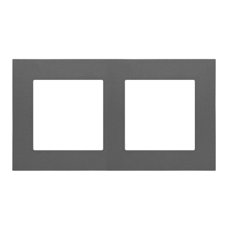 SIMON 55 GRAFITOWY MAT RAMKA 2X LINE