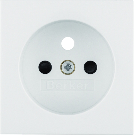 B.KWADRAT MODUŁ BIAŁY PŁYTKA DO GNIAZD 1X Z/U Z PRZESŁONAMI ONE PLATFORM