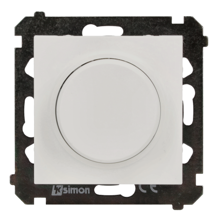 SIMON 55 MODUŁ BIAŁY MAT ŚCIEMNIACZ OBROTOWY LED 2–200W 230V