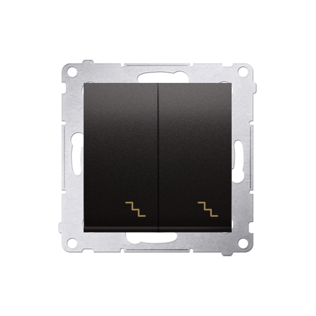 SIMON 54 MODUŁ ANTRACYT ŁĄCZNIK UNIWERSALNY "SCHODY" 2X ZACISKI ŚRUBOWE 10AX 250V