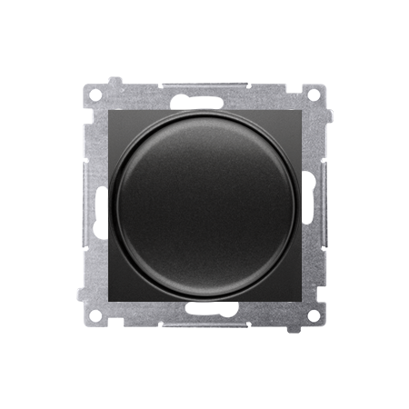 SIMON 54 MODUŁ CZARNY MAT ŚCIEMNIACZ PRZYCISKOWO-OBROTOWY 1-BIEGUNOWY LED 2-250W ZACISKI ŚRUBOWE 230