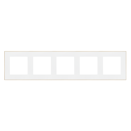 SIMON 55 DUO BIAŁY/ ZŁOTY RAMKA 5X